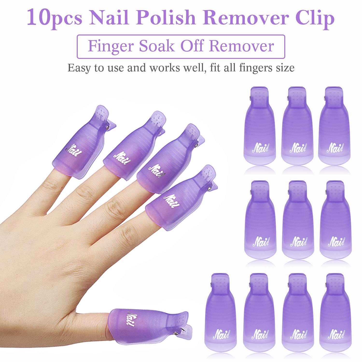 Hair Care Gel - LULAA 10/16 szt. Plastikowe Akrylowe Nakładki